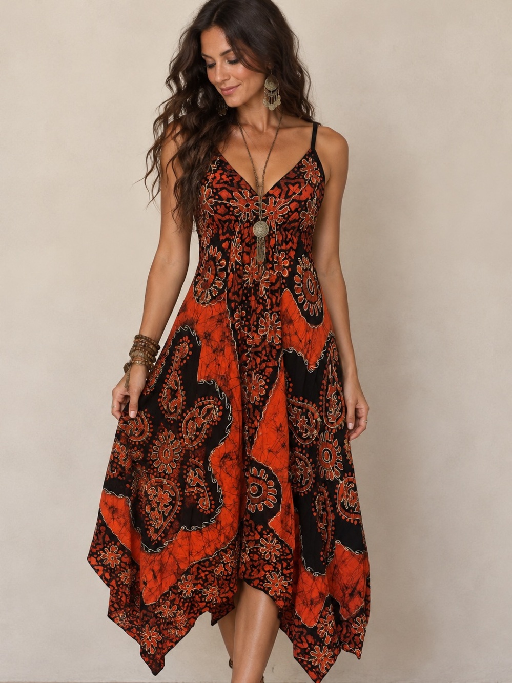 Kanishka May Galilean Style Boho Maxi Dress – Grande/Large